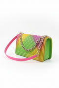 Multicolor Quilted Handbag – Used, Great Condition