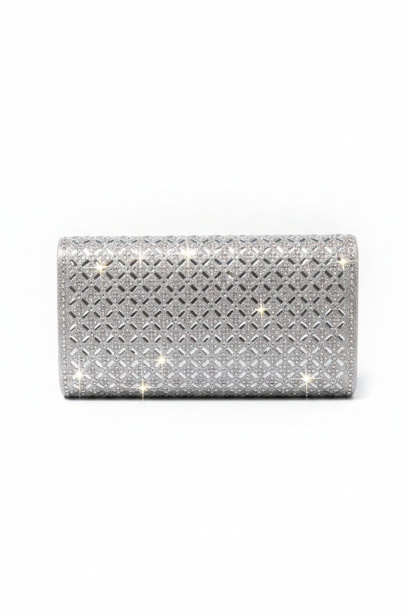 (Rhinestone Hand & Crossbody Bag – Worn Once, Great Condition)