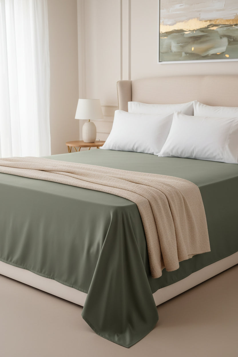 King Size Bed Sheet Set with Pillowcases – NEW